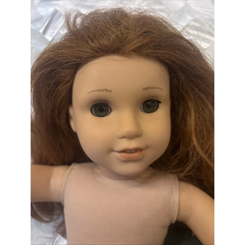 American Girl Doll 2017 Truly Me Number 61? Sleep Eyes Red Hair Green Eyes/Read